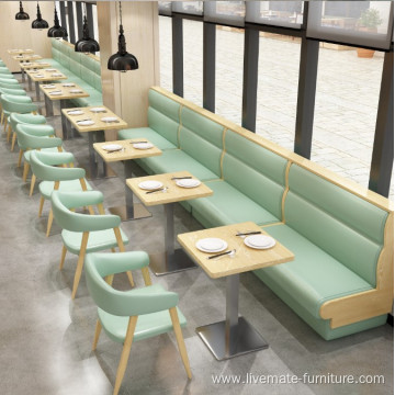 Commercial Dining furniture Leather Single Restaurant Sofa